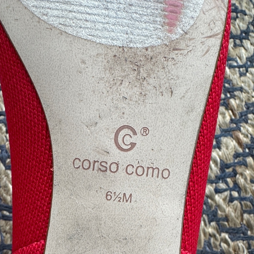 Corso Como Red Women's Flats - Picture 4 of 6